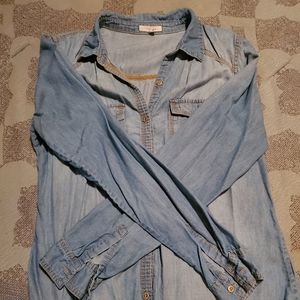 Denim button up shirt